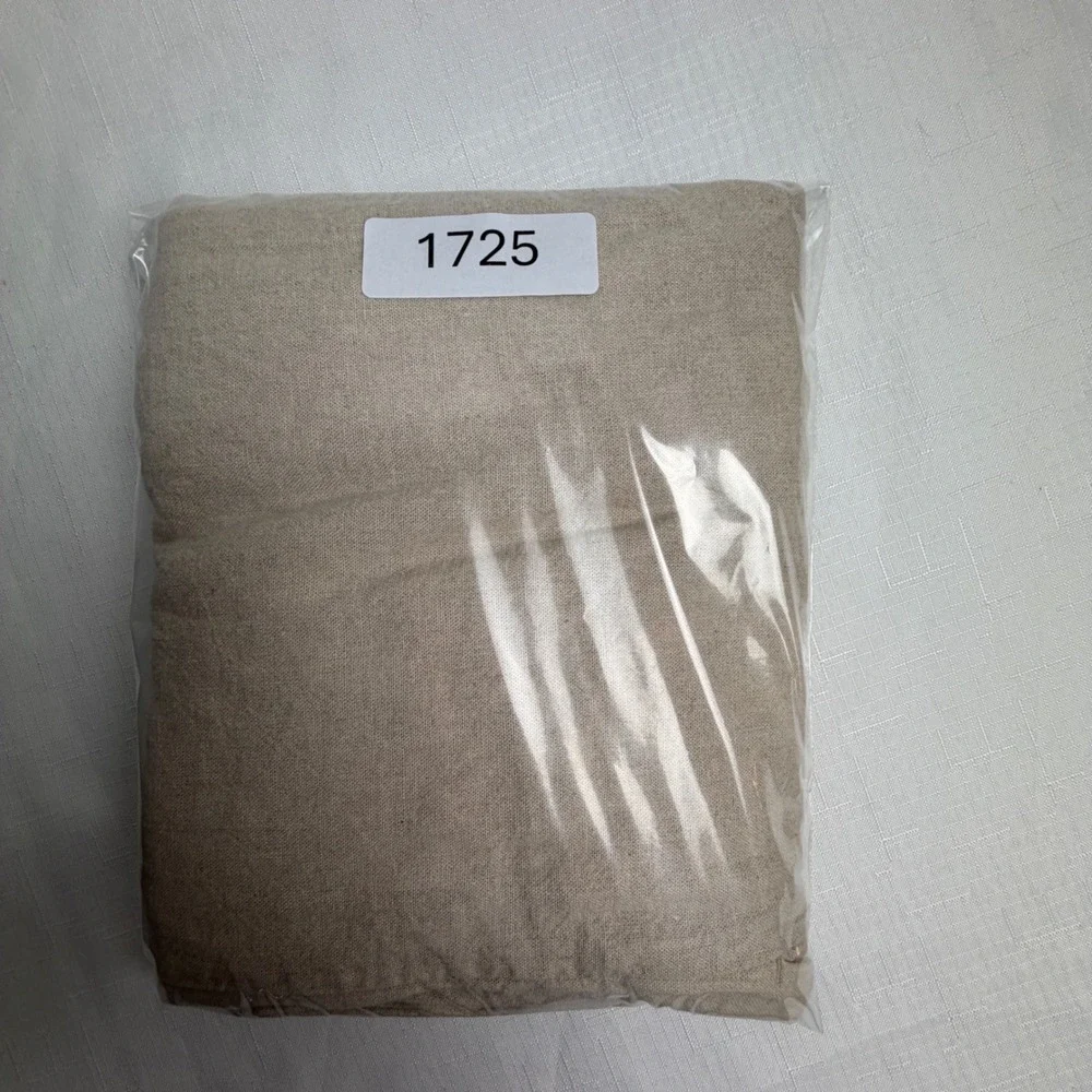 Zara Pants Women S Beige Linen Blend Wide Leg Drawstring Elastic Waist Casual